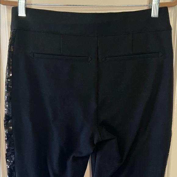 SPANX Black Cropped Pants with Sequin Detail - Picture 4 of 6